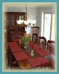 The Coffey House Bed and Breakfast dining room